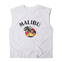 오너클랜 남녀공용 하와이 스타일 민소매 나시 여름 휴가 코디