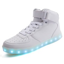 led 운동화 남성 유행 usb 충전 빛나는 남여 7 다채로운 플래시 셔플 댄스 플랫