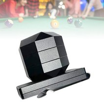 금속 당구 분필 홀더 벨트 클립 실용적인 도구 포켓 용품 컵 액세서리 상자 교체 스누커 풀용 컨테이너, 블랙 3층