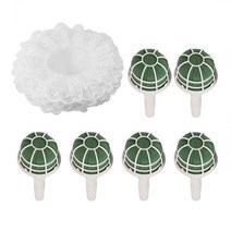 장식 행잉 플렌트 꾸미기 플렌테리어 화분 6Wedding Bridal Bouquet Holder Handles With White Lace Colla, 01 PEACOCK BLUE