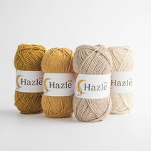 [울클럽]헤이즐실 hazle 100g 아크릴실 울혼방 코바늘 조끼 스웨터 블랭킷 뜨개실, 704 피치
