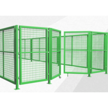 메쉬휀스 자바라대문 철조망 펜스 간편설치 안전망, 높이 1.5mx너비 1.5m(1네트 1기둥)