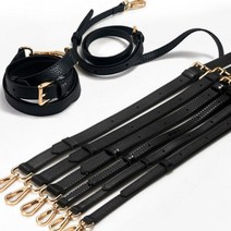 ZUOFLIY 브랜드 가죽 크로스 바디 가방 스트랩 블랙 110-130CM 럭셔리 조절 가능 패션 크로스 멜빵 가방 액세서리