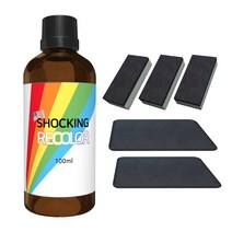 쇼킹리칼라 100ml 대용량 복원제 전용 스폰지+전용 융 세트 광택 방수 방오 UV차단 부식방지