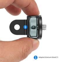 액션캠 소형 자전거 오토바이 카메라 블랙박스 insta360용 x2 r 미니 삼각대 어댑터 14quot 나사 2 in 1 퀵 릴리스 베이스 cnc 10 9 8 7 5 4k 액션, 회전 가능한 회색, 다이빙 및 스노클링