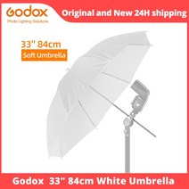 촬영우산 GODOX-스튜디오 플래시 스트로브 조명 33 인치 84cm 소프트 화이트 디퓨저 스튜디오 사진 반투, 한개옵션0