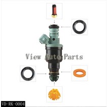 6세트 bmw 328i 연료 인젝터 필터 oring 플라스틱 와셔 핀틀 캡 핏 VD-RK-0004, 기본