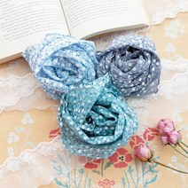 RT 잔꽃무늬 발포나염 삼각 쁘띠 스카프 6colors, 단품