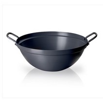 식당 업소용 경질 양손 볶음솥 웍 중국솥 중식솥 궁중팬 북경팬 중국팬 경질 양손 튀김솥, 경질튀김솥 40cm