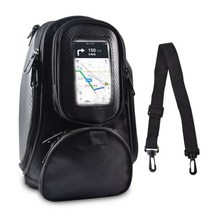 바이크 오토바이 탱크 백 블랙 오일 연료 마그네틱 안장 싱글 숄더백 모토 백팩 방수 창 가방, 01 As Picture