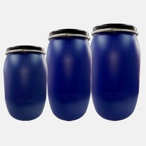 HDPE un용기 공드럼통 플라스틱 PE 드럼용기 판매 프라스틱 폐기물 화학통 물탱크, 150L, 1개