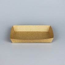 꼬지 핫도그 소시지 포장용 크라프트 종이트레이 KY 2호 1000개, 단품, 단품