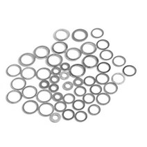 고무오링 패킹 실리콘 오링 고무링 20pcs M6-M26 알루미늄 와셔 가스 켓 플랫 금속 플러그 오일 씰링 링 패, 08 6x10x1mm