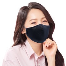 이온플러스 연예인 패션 마스크 빨아쓰는 귀 안 아픈 새부리형 네이비 블랙, 1 . 네이비 특대형, 2 . 화이트 대형 2매 추가