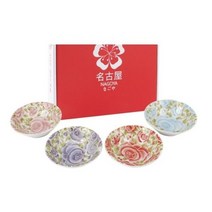 BYK 일본 찬기4p 답례품 나눔접시그릇세트 번호 36521EA, 본상품선택, 본상품선택