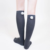 필라테스 요가 스포츠양말 - 니삭스 폼폼 오버 논슬립양말 골프양말 승마양말 등산양말