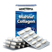 뉴질랜드 헬스피아 마린 콜라겐 700mg 60캡슐 히알루론산 저분자콜라겐, 1box