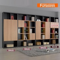 퍼스웰 엔틱하우스 3R 5단책장.도어미포함YB_056, 블랙