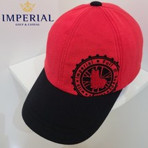 임페리얼 골프웨어 여성 20FW 라운드 부클 자수 포인트 세련 고급 레드 골프 캡모자 볼캡 bcPAAW302, 레드(76)