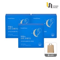 비타민하우스 마망스 DHA오메가3 3박스(3개월분)+쇼핑백, 단품, 단품