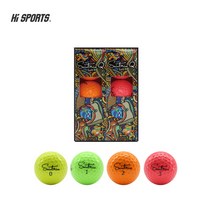 넥센 세인트나인 Q소프트 6구 3피스 소프트 컬러볼 골프공 기념품, 6구 혼합(랜덤), 6개, 1개