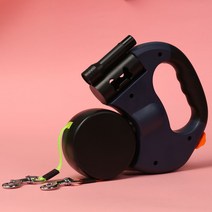 강아지 듀얼 트윈줄 두마리 산책 리드줄, 블랙(듀얼리드줄)