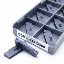 선반 인서트 V커팅 CNC 10EA 외부 홈 가공 공구 홀더 카바이드 블레이드 터닝 DGN2002C/2002J DGN3003J/3003C/3102C IC908 DGN 3003C 2, [05] DGR3003J IC908