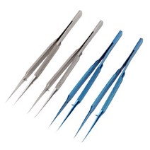 수공구 부품 액세사리 머리 폭 0.15mm 티타늄 Microsurgical 악기 플랫폼 곡선 라인 스트레이트 Tweezer 14cm 휴대 전화 수리, 02 샤프 포인트_02 파란_01 14cm, 02 샤프 포인트_02 파란_01 14cm