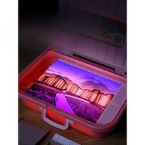 샌드 아트 박스 모래 장난감 세트 초등학생 선물, 녹색 - 라이트 박스 + 다리 포함