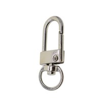 클로 걸쇠 아연 합금 회전 스냅 키 체인 후크 지갑 열쇠 고리 끈 버클 수제 공예 만들기, 은