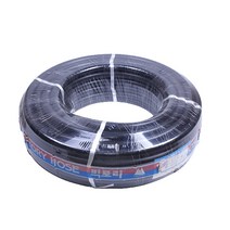 흑색 편사호스 25mm 40M 물호수 세차호스 고무호스 식수용 정원용 꼬임방지 수도호스 흑편사