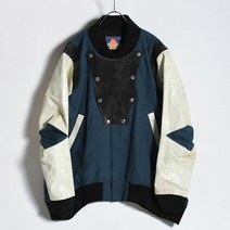 블랙민즈 blackmeans Cavalry Stajan STADIUM JACKET -NAVY- 945-77GJ334-1