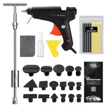 슈퍼 PDR 페인트리스 덴트 수리 키트 제거 도구 자동차 바디 풀러 가방 포함