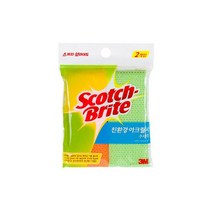 스카치브라이트 친환경 아크릴사 수세미, 2개입, 1개