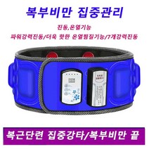 해야 뱃살 복부 허리진동 원더허리케인 벨트마사지기 안마기 뱃살 다이어트 운동기구, 블루, 블루