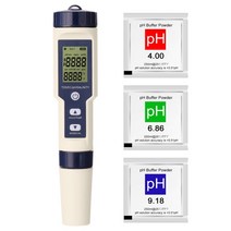 염도계 5in 1 다중 매개 변수 콤보 테스트 측정기 PH/EC/TDS/염분/온도계 디지털 다기능 테스터 수질, 01 No Blacklight