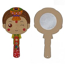 전통 손거울 만들기 한복 입은 아이1, 상세페이지 참조