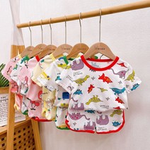 키즈봉봉 여아 남아 키즈 여름 실내복 시원 쿨 반바지 티 세트 코디 추천 바로배송 실내복