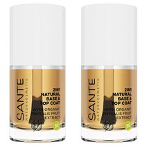 산테 2 In 1 천연 베이스 탑 코트 Sante Natural Base Top Coat V6 10Ml 2개
