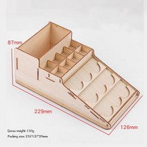 못주머니 공구함 공구집 부품 박스 공구통 공구정리함 가죽 공예 도구 홀더 가죽 도구 주최자 가죽 홀더 도구 나무 공예 스탠드 홀더 주최자 스토리지 홀더 드릴날 드릴비트 툴박스, 301