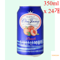 일화 초정탄산수 캔탄산수 350ml 복숭아 x 24개, 초정탄산수350ml 복숭아x24