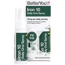 영국 베러유 BetterYou 철분 10mg 데일리 액상 스프레이 석류맛 25ml, 3팩