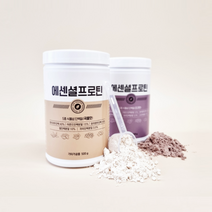 에센셜프로틴(곡물맛/초코맛) 500g 식물성 단백질 프로틴 파우더 분리대두단백 필수 아미노산 함유, 곡물맛, 1개