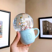 스타벅스 중국 19년 크리스마스 2차 MD 크리스마스 화이트 트리 컨셉 스노우볼