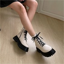 베리슈 베리슈 여성 6.5cm 옆지퍼키높이 레이스업 청키워커 (9679266)