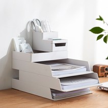 에이블 책상 정리함 데스크 오거나이저 사무용품 문구 수납함 수납 트레이, 옵션A, 민트