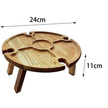 통원목 식탁 6인용 4인 세라믹상판 확장형식탁 나무 야외 접이식 피크닉 테이블 유리 홀더 라운드 책상 와, 02 Wooden1