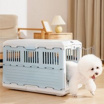 아이리스 캠핑 켄넬 강아지 고양이 접이식 대형 켄넬 이동장 이동가방 케이지 FC550 FC670, 연분홍색