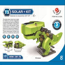 3 In 1 태양 에너지 공룡 로봇 키트 DIY 조립 교육 완구 모델 빌딩 어린이 과학 장난감 선물, [02] No box