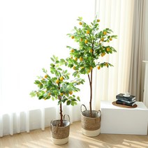 [화분증정] 식물 인테리어 조화 나무 인조 화분 장식 레몬트리 2size, 170cm